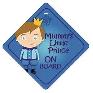 CVANU Mummys Little Prince ON Board Safty Windows Car Sticker (Pack of 2) CV-159