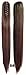 Queen Wig Long Straight Hairpiece Jaw Clip in on Extension Ponytail Hair Piece - #8 medium brown