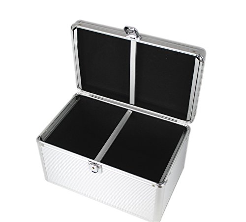 KScase Aluminium CD-Koffer für 200 CDs 300x190x185mm Silber - 4