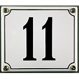 Buddel Bini Wetterfestes Emaille Hausnummernschild – 12x14 Cm, Grün, Gewölbtes Stahlblech Mit Messingösen