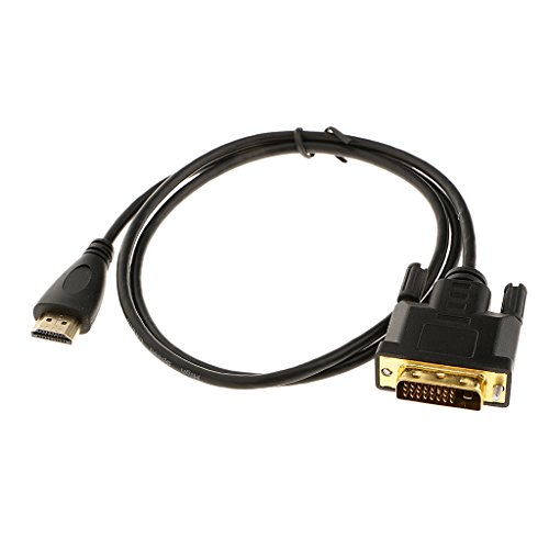 Generic HDMI auf DVI Kabel FULL HD Auflösung 1080P – 3D für HDTV – vergoldete Kontakte,Kabellängen Auswählbar – 1M - 3