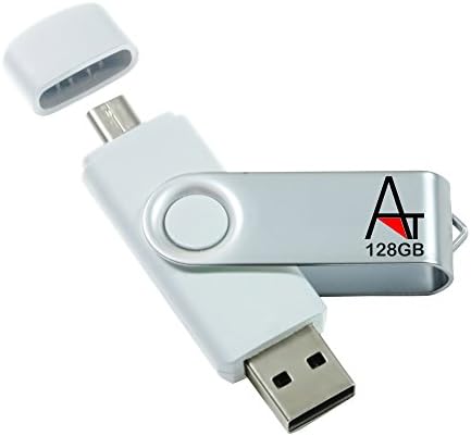 AntilaTech 128GB 2-in-1 OTG Micro-USB & USB Flash/Pen Drive for OTG Enabled Mobile Devices