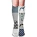Produktbild Greyhound Pet Quilt B Cheater Quilt Nursery Dog Quilt Men's Women's Cotton Crew Athletic Sock Running Socks Soccer Socks 19.7 inch