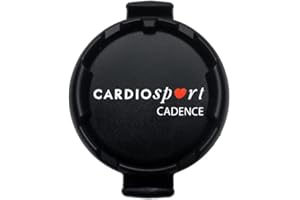 CARDIO SPORT Cardiosport Cycling Cadence RPM Sensor for Outdoor, Stationary, Exercise Bikes | Bluetooth ANT+ | Compatible with Garmin, Wahoo, Sigma, Bryton, Cateye, Magene, Zwift, Rouvy,