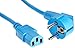 Produktbild ACT Advanced Cable Technology Netzstecker CEE7/7 Stecker (gewinkelt) Schuko - C13 blau 1.80 m