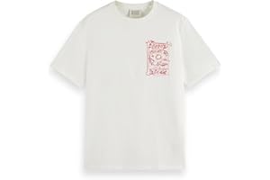 Scotch & Soda Koszulka Mężczyźni Regular Fit Front Chest Artwork T-shirt