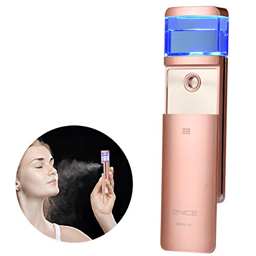2NICE Handy Nano Facial Mist Sprayer Rechargeable Portable and Sliding Cover Design Mini Steamer for Travel Outdoor Skin Moisture Water SPA BBMist M01