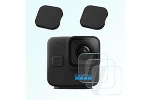 iDaPro Objektivschutz für GoPro Hero 11 Hero11 Mini Schwarz + Objektivschutzdeckel [3+2 Pack] gehärtetes Glas für Go Pro Hero 11 Mini, einfache Installation