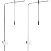 Enwye Silver Aluminum Alloy Aquarium Light Hanging Bracket for Fish Tank Lighting Accessories