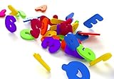 Badespielzeug – Bade Buchstaben und Zahlen mit Badezimmer Spielzeug Organizer. Das Beste Lehrreiche Badespielzeug mit Hochwertigem Badezimmer Spielzeug Organizer und Ungiftigen BPA-freuen Schaumstoff Buchstaben. Das Perfekte Geschenk! - 9