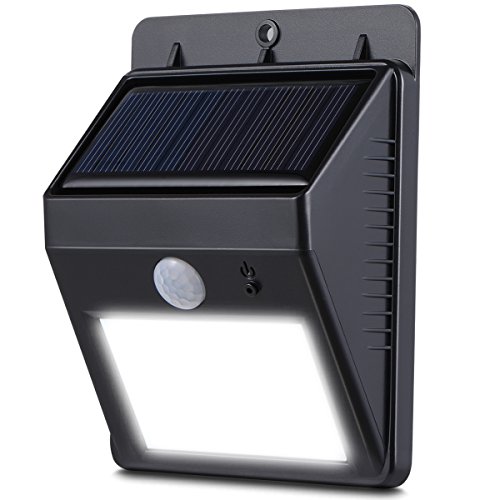 Duractron Lámpara Solar de 8 LEDs con Sensor de movimiento IP64 Impermeable