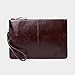 Produktbild ZHYY Herren Leder Clutch, Smart Handtasche, Brieftasche mit großem Fassungsvermögen, Casual Clutch, Fashion Clutch, Herren Umschlag,Brass