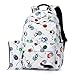 Produktbild JCM Harajuku Wild Backpack einfachen Rucksack College Wind Rucksack große Kapazität Campus Leinwand Rucksack Schultertasche ZJ