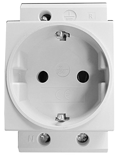 Preisvergleich Produktbild Einbausteckdose Hutschiene Zählerschrank Verteilereinbau Steckdose 16 A