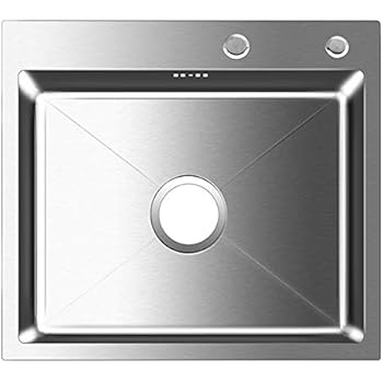 Edelstahl Küchenspüle/ Spülbecken MIZZO Quadro 40-40 Flächenbündig