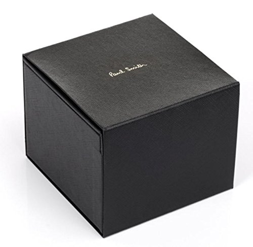 Paul Smith Men's Quartz Watch with Black Dial Chronograph Display and Silver Stainless Steel Bracelet P10018