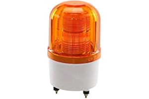 BUZZFASHION 1x Feu industrielle tour signal flash alerte lampe, LED rotary gyrophare voyant, clignotant d'avertissement d'alarme lumière, pour zone résidentielle, bateau, chantier, machine-outil