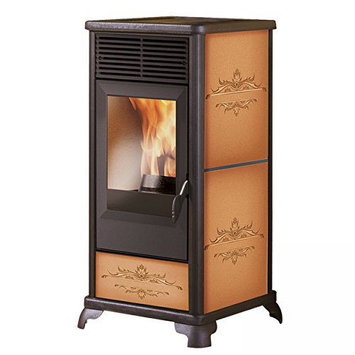 Italiana Camini E783130 ITC Classica Plus Keramik Leder Pelletofen
