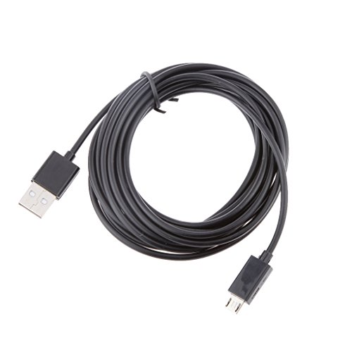Micro USB Cable de Carga de Energía 3 Metros Largo para PS4 Controlador Inalámbrico