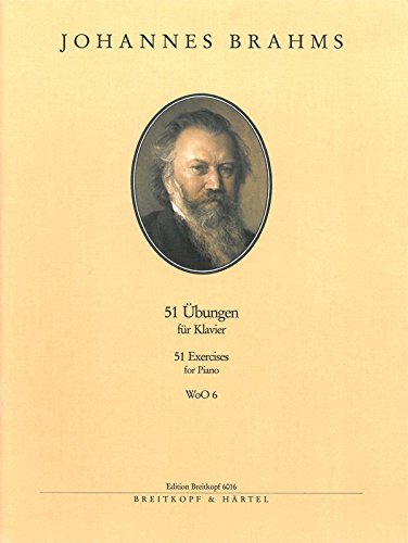 Brahms : 51 übungen ( 51 exercices) - piano - Breitkopf livre
