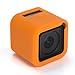 Produktbild Rusty Bob - GoPro case / gehäuse-cover Gummi-Silicon housing Schutztasche [Kompatibilität hero4 Session Kamera HD] . Zubehör (HERO4 Session, Orange / Apricot)