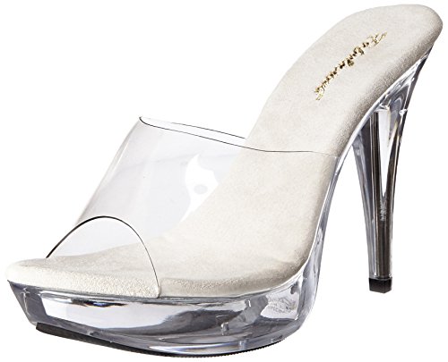 Fabulicious COCKTAIL-501, Sandalias con Punta Abierta para Mujer, Transparent Clr, 42 EU