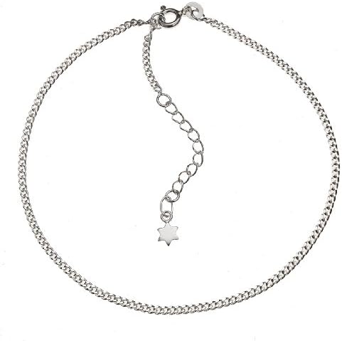 ZEEme Silver Women's Anklet 26 + 3 cm "Stern" 299200012