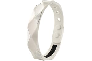 POWER IONICS Braccialetti in silicone per uomo/donna, 24 cm, 5 fori per regolare, adatti per polsi da 13 a 23 cm, confezione regalo