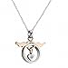 Produktbild Schmucksacheart Und Weise Engel Liebe Paar Titan Stahl Halskette Schmuck Weibliche Modelle (Anhänger + Kette)