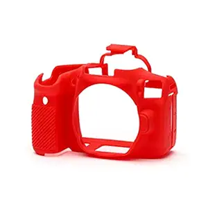 Stela Camera Silicone Protective Camera Case Cover Compatible with Canon 90D (Red)