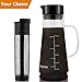 Produktbild MeyKey Cold Brew Coffee Maker, 1200ML, BPA-Frei, Stylishes Geschenk Für Kaffeeliebhaber, Schwarz