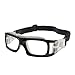 Produktbild VORCOOL Sportbrille Brille Transparent Linsen Sportbrille Robuste Stoßfest mit verstellbarer für Basketball Volleyball BALONVOLEA Hockey Rugby (schwarz)