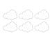 Produktbild 12 Label / Etiketten Wolken