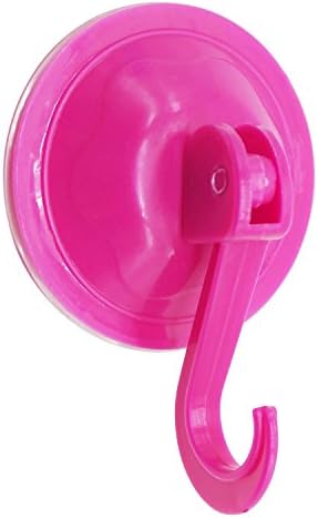 Autumn Love 70mm Big Strong Power Wall Hooks Vacuum Suction Cup Hook for Home Kitchen Bathroom - Red Pack of 6 piecss