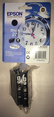 Preisvergleich Produktbild Original Epson 27 Wecker, schwarz, 2 Stück