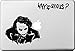 Produktbild Vati Blätter Removable-Monogramm Why So Serious Vinyl Aufkleber Aufkleber Skin Art Schwarz für Apple Macbook Pro Air Mac 13 "15" Zoll / Unibody 13 "15" Zoll-Laptop