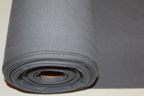 0,5 m Bündchenstoff grau * Schlauchware * Meterware * Bündchen …
