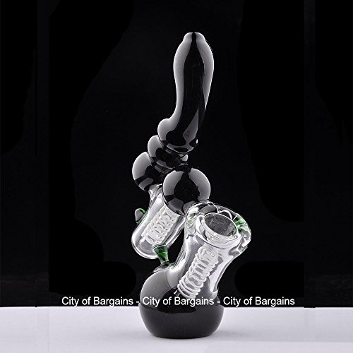 Bubbler / Glaspfeife mit 2 Trommelperkolatoren handgefertigt Pfeife - 4