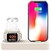 Produktbild Jamicy  Ladestation für iPhone/Apple Watch/Airpods, 3 in 1 Ladestation Station Dock Holder (Weiß)