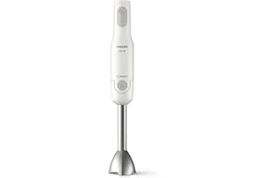 ‎VERSUNI Philips Daily Collection ProMix Stabmixer, Intuitiv Einfach, Leistungsstark, 650 W, Ergonomisches Design, Spritzschutz für Messereinheit, Kunststoff/Metall (HR2534/00)