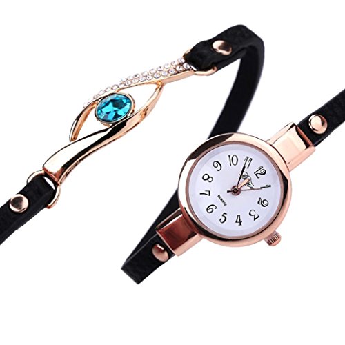 Sunnywill Neue Mode Diamant Wrap Around Leatheroid Quarz-Armbanduhr für Mädchen Sunnywill Neue Mode Diamant Wrap Around Leatheroid Quarz-Armbanduhr für Mädchen