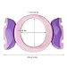 Zicac Baby Toddler Boys Girls Children Friendly 2 in 1 Portable Folding Go Potty Travel Potty Sit Right Toilet Trainer Seat fit Most Adult Toilets (Pink)