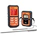 Produktbild Amazon Marke: Umi. Essentials Grillthermometer Funk Bratenthermometer Digital Fleischthermometer Ofenthermometer mit 2 Sonden für Küche Kochen Fleisch Smoker Grill Lebensmittel BBQ Thermometer