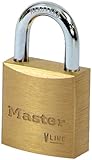 Master Lock V Line 20mm Brass Padlock