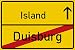Produktbild vanva Duisburg Ortsschild Island Party Schild Urlaub Zubehör Dekoration Gadget Freund Freundin Geschenkidee Deko Reisebüro Männer und Frauen Geschenke Party Deko Fotobox Requisite