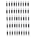Tonsee® 50pcs Disposable Double Ended Sponge Brush EyeShadow Applicator Tools Black