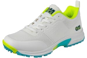 Gunn & Moore GM Rubber Cricket Shoes | All Rounder | Breathable Lightweight Seamless Engineered Knitted Mesh Upper | 2-Tone TPU Outsole | Available in Sizes UK Junior 1-6 and UK 7-13