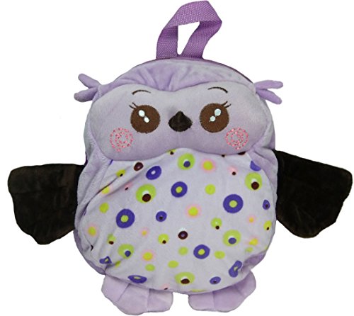 Preisvergleich Produktbild Süßer + kuscheliger + qualitativer Eulen Rucksack in lila