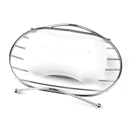 DDU(TM) 1 Stück Angewandt Badezimmer Helfer Edelstahl Einzigartige Seifenschale Behälter Kasten Seifenhalter