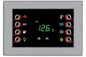 PRO-STYLING DESIGN FOR PERFECTION Panel de control Nordelettronica NE274 para autocaravana, caravana, barco y remolque